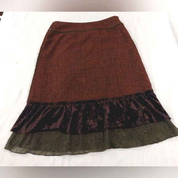 French Connection Floral Applique Skirt xsmall GUC - Picture 11 of 14